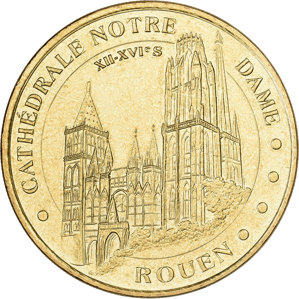 Frankreich, betaalpenning, Notre-Dame de Rouen, 2018, Copper-nickel Aluminium
