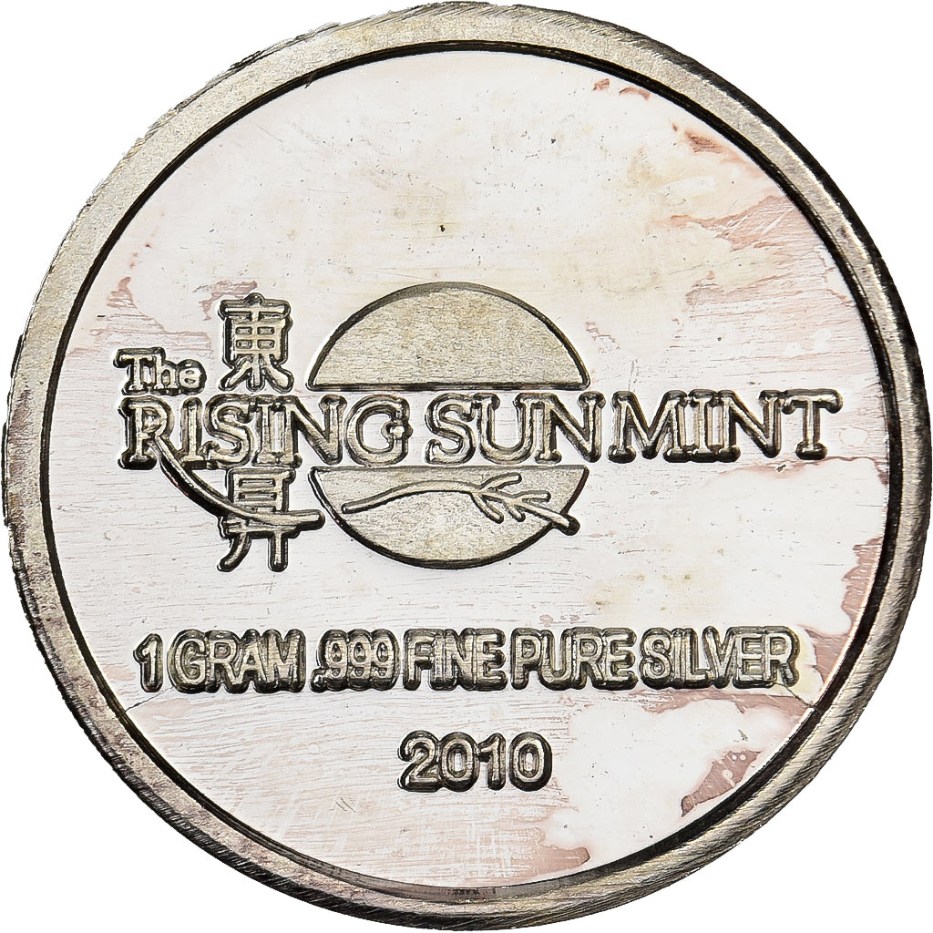 Vereinigte Staaten, 1 Gramme, 2010, Rising Star Mint, Dragon, Silber, UNZ