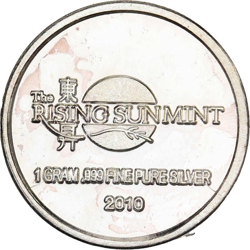 Verenigde Staten, 1 Gramme, 2010, Rising Star Mint, Dragon, Zilver, UNC-