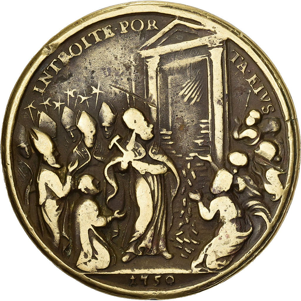 Vaticaanstad, Medaille, Benoit XIV, Année Sainte, 1750, Tin, Hamerani, FR+