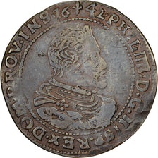 Spanish Netherlands, Token, Philippe IV, Etats de Lille, 1642, Copper, EF(40-45)