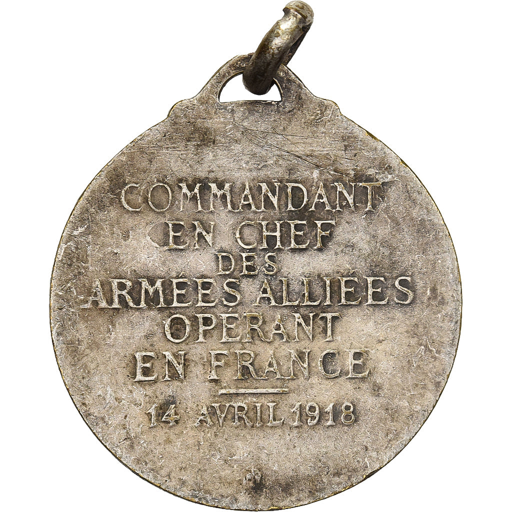 Frankreich, Maréchal Foch, Commandant des Armées, Medaille, 1918, Very Good