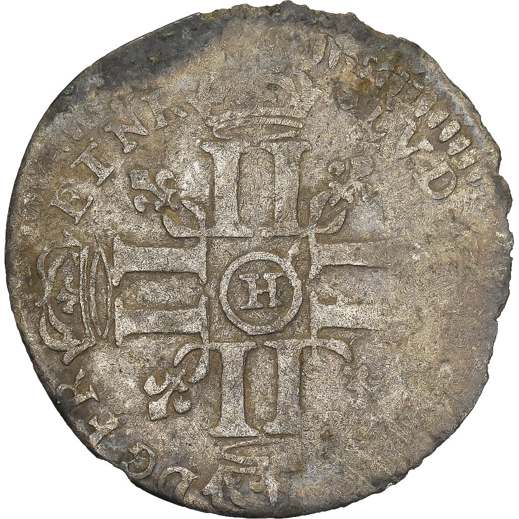 França, Louis XIV, Quinzain aux 8 L, 1692, La Rochelle, Lingote, F(12-15)