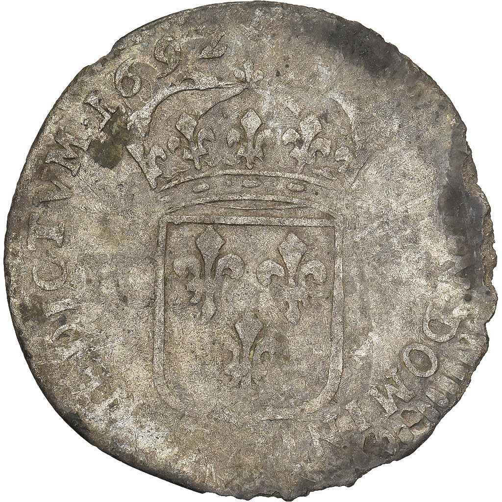 França, Louis XIV, Quinzain aux 8 L, 1692, La Rochelle, Lingote, F(12-15)
