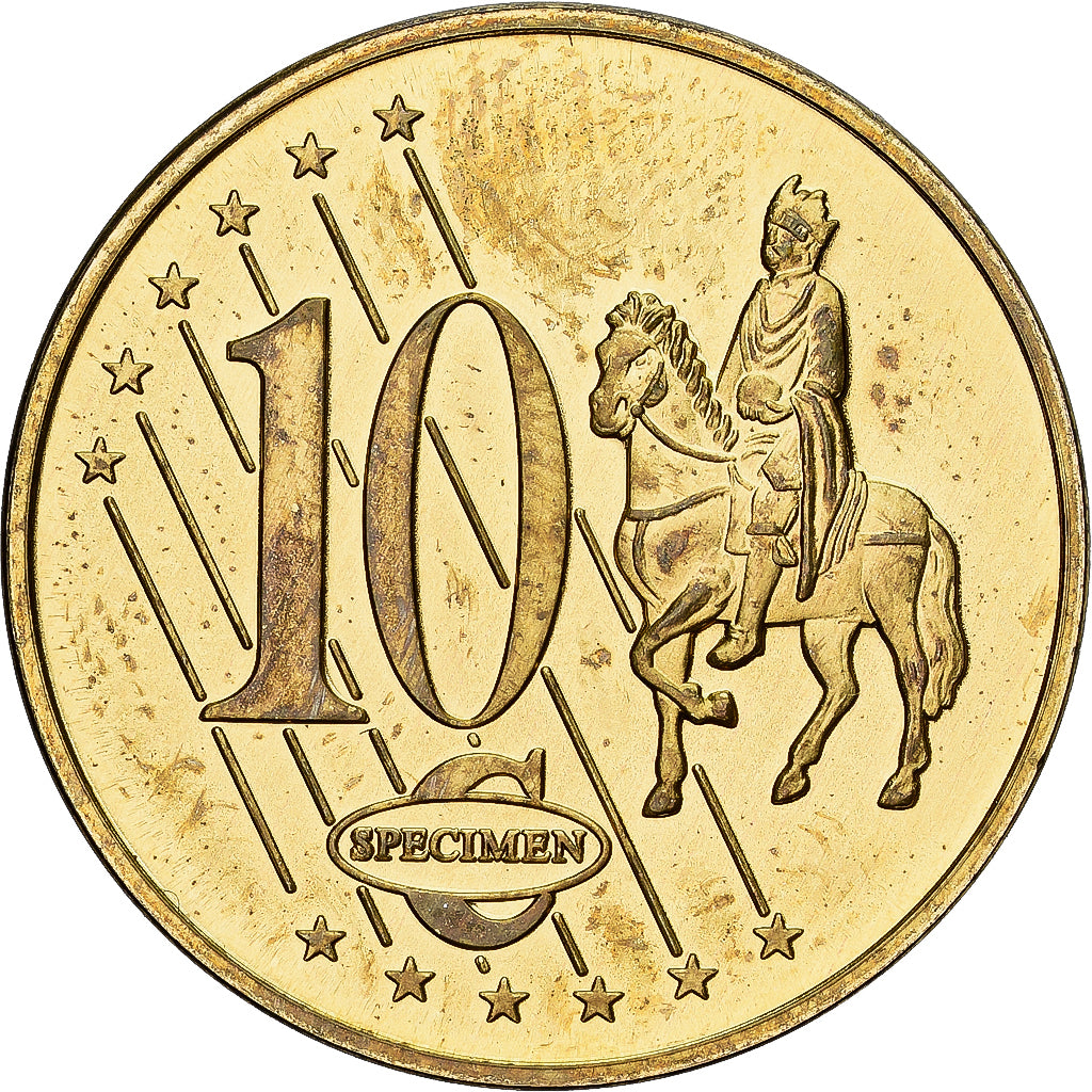 Latvia, Medal, 10 C, Essai-Trial, 2003, MS(65-70), Copper-Nickel Gilt