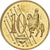 Latvia, Medal, 10 C, Essai-Trial, 2003, MS(65-70), Copper-Nickel Gilt