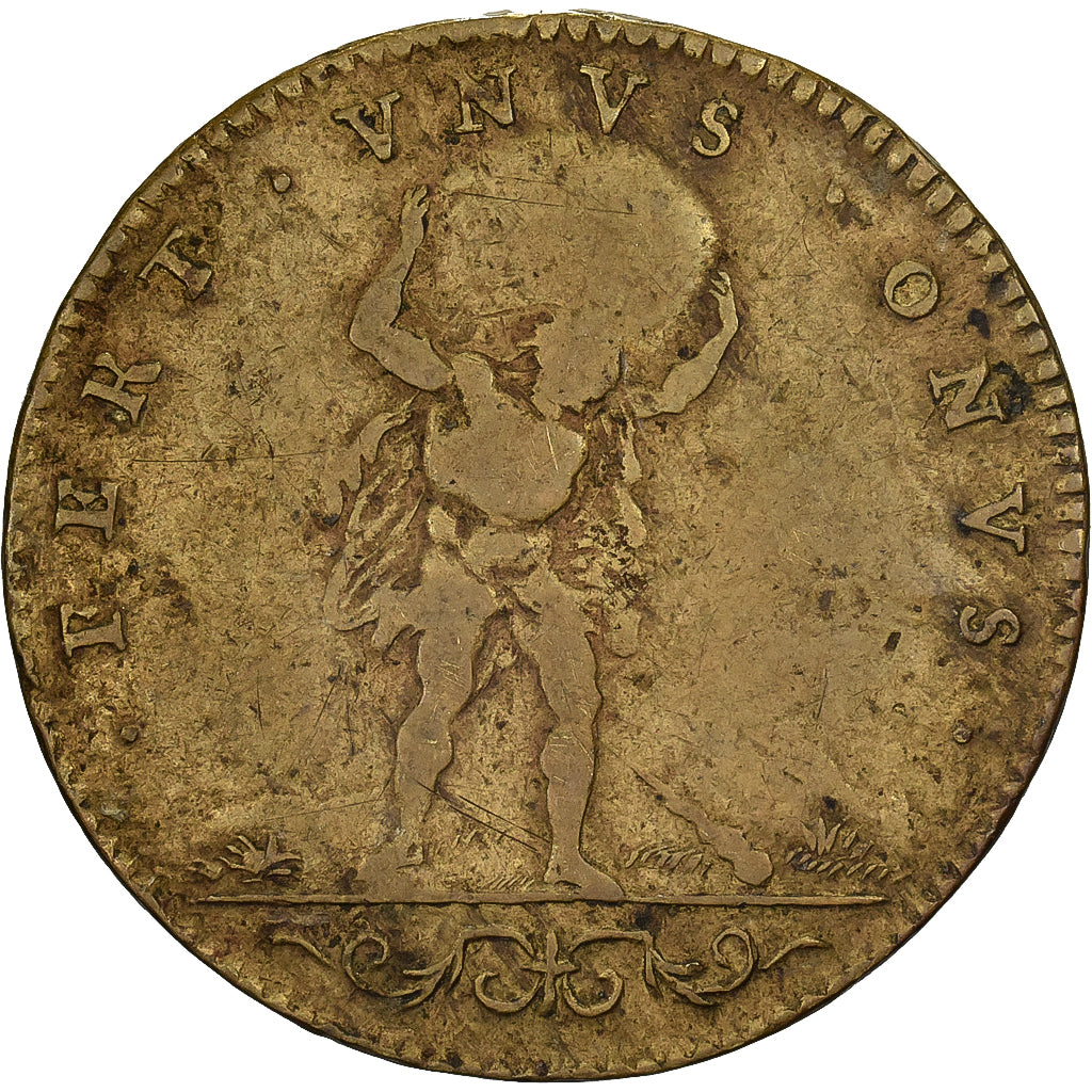Frankreich, betaalpenning, Louis XIV, Jeton de Nuremberg, Messing, SGE+