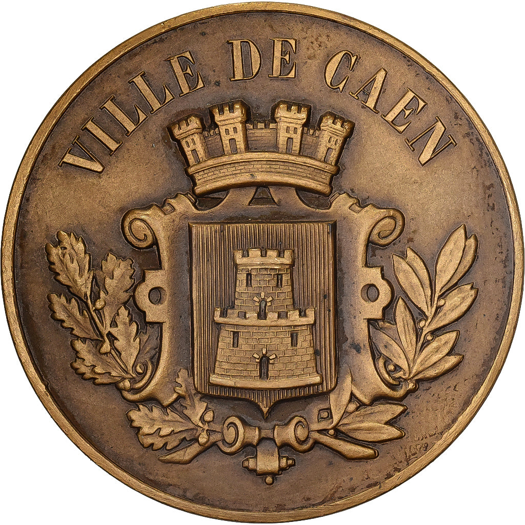 France, Medal, Ville de Caen, Bronze, MS(63)