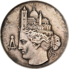 France, Medal, Société Centrale des Architectes, Silver, Labrouste/Oudiné