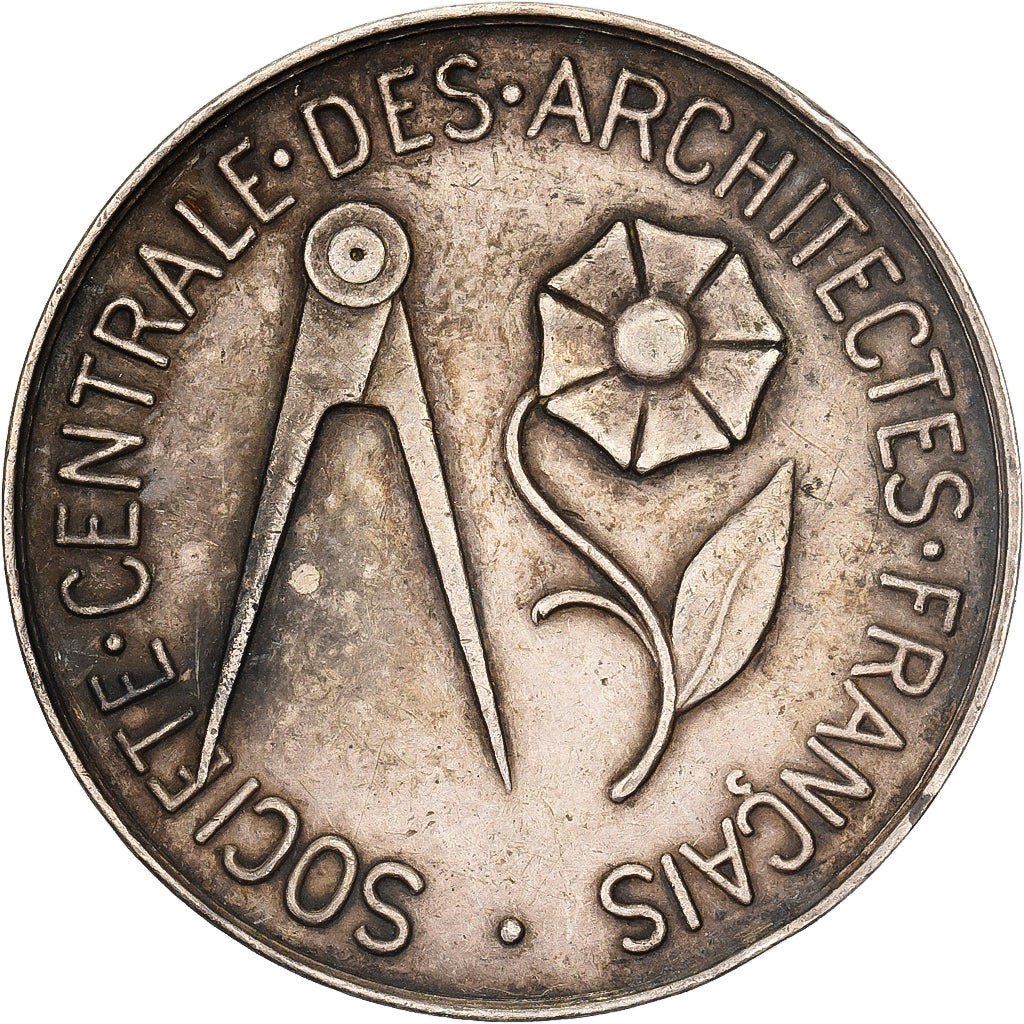 France, Medal, Société Centrale des Architectes, Silver, Labrouste/Oudiné