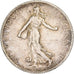 France, 2 Francs, Semeuse, 1917, Paris, Silver, EF(40-45), Gadoury:532, KM:845.1