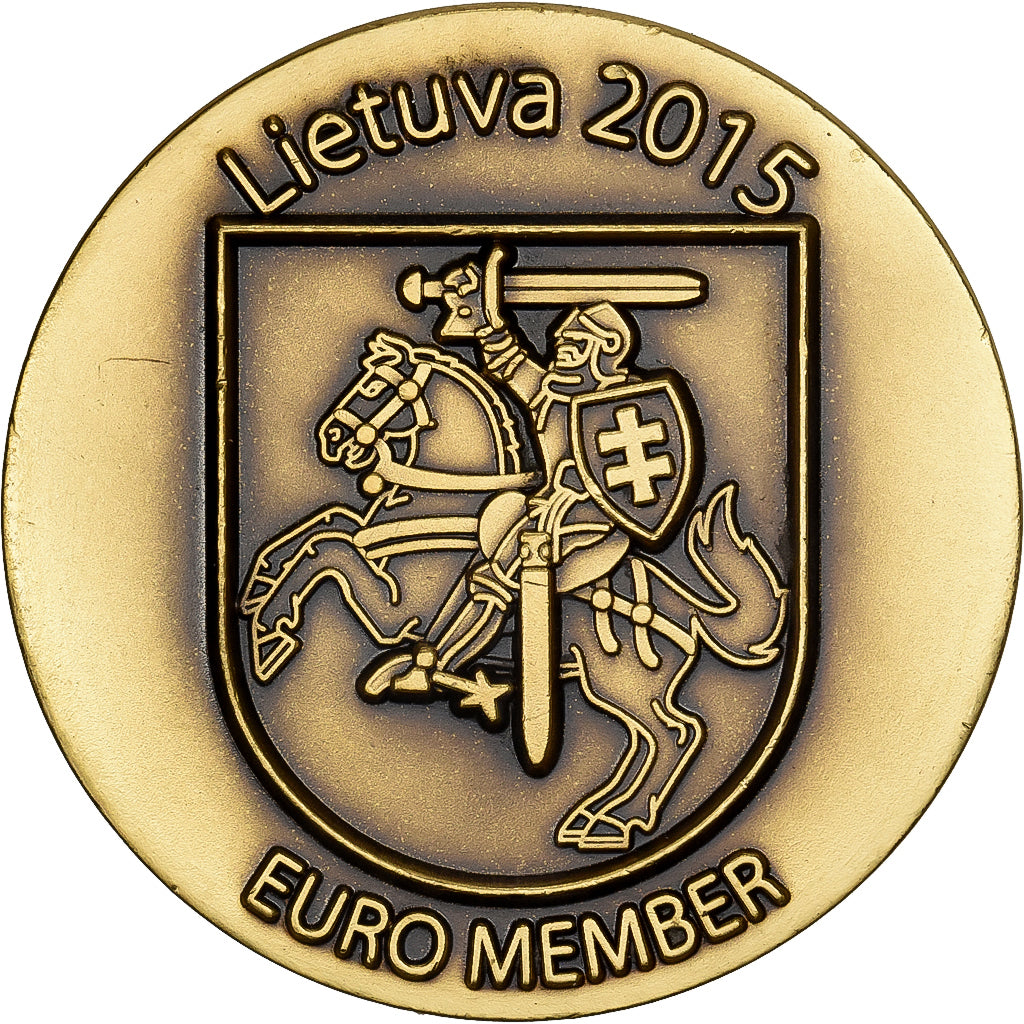 Lithuania, betaalpenning, Euro Member, 2015, Bronze, UNZ