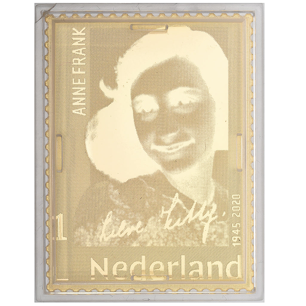 Países Bajos, Timbre, Anne Frank, 2020, Oro, FDC