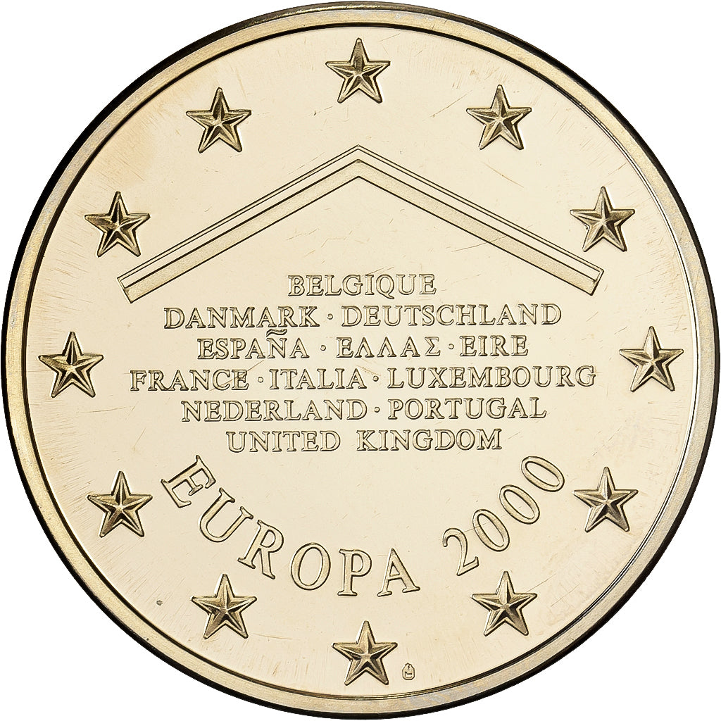 Frankreich, Medaille, Europa, 2000, Kupfer-Nickel, STGL
