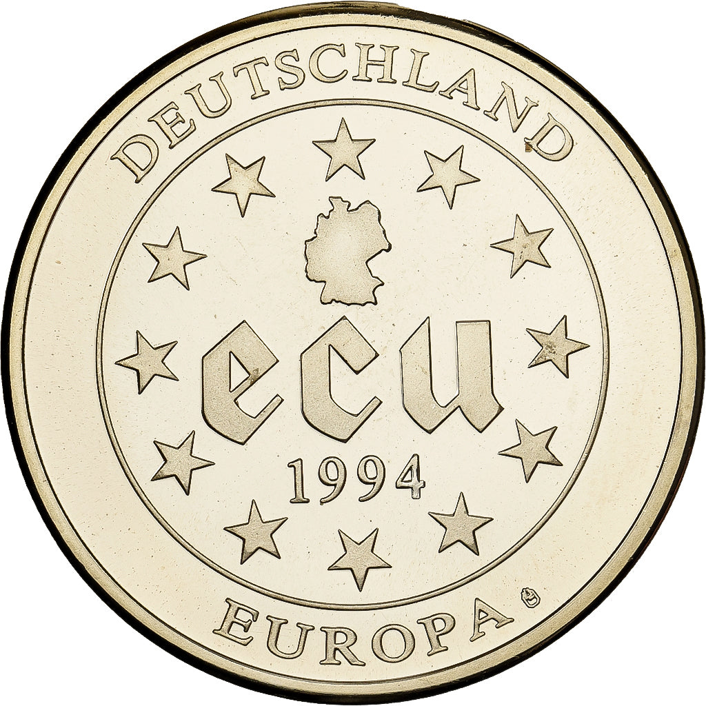 Germany, 1 Ecu Europa, Charlemagne, 1994, Waldaschaff, Copper-nickel, MS(65-70)