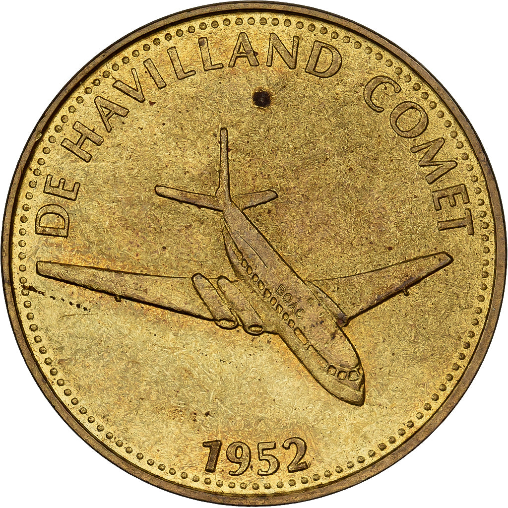 Frankreich, betaalpenning, Collection Shell, De Havilland Comet