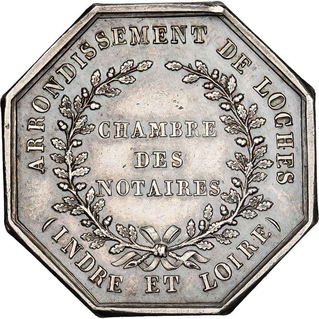 France, Token, Notaires de l'Arrondissement de Loches, Indre et Loire, Silver