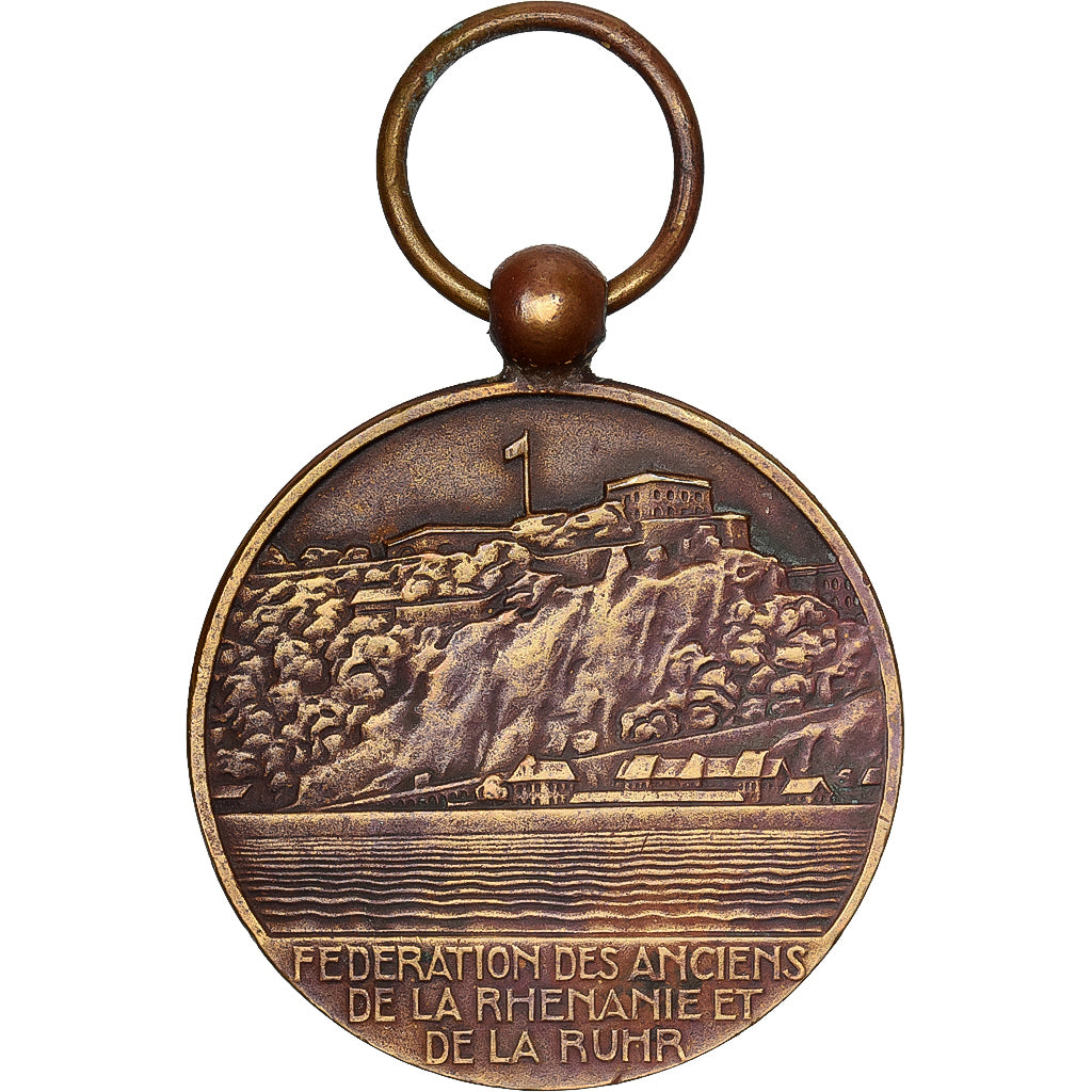 Francja, Rhénanie-Ruhr-Tyrol, medal, undated (1925), Doskonała jakość