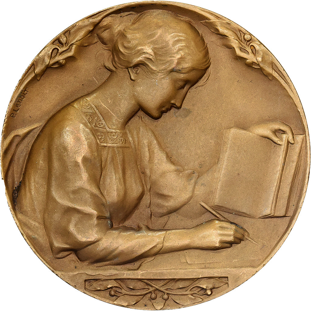 France, Medal, Brevet Elémentaire, 1917, Bronze, AU(55-58)