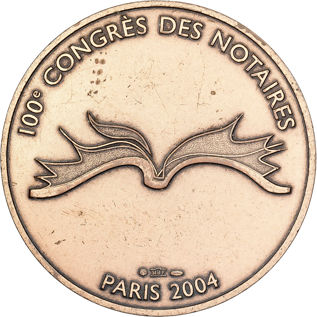 France, Medal, 100ème Congrès des Notaires, Paris, 2004, Bronze, MDP
