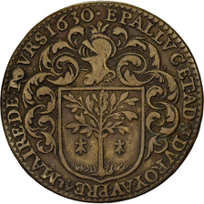 França, Token, Touraine, Etienne Pallu, Maire de Tours, 1630, Cobre, EF(40-45)