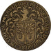 Francja, Token, Touraine, Etienne Pallu, Maire de Tours, 1630, Miedź