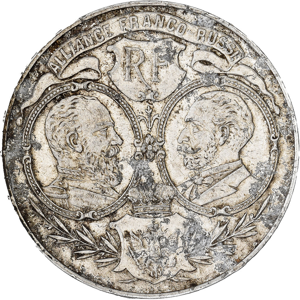 Russia, Medal, Alexander III, Cronstadt, Alliance Franco-Russe, 1891-1893