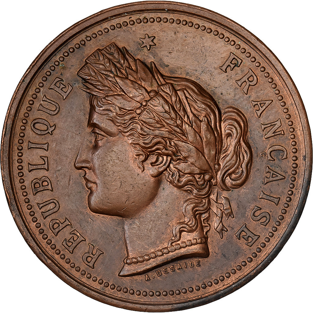 France, Médaille, Comité d'Agriculture de Semur, 1888, Cuivre, SUP, Desaide