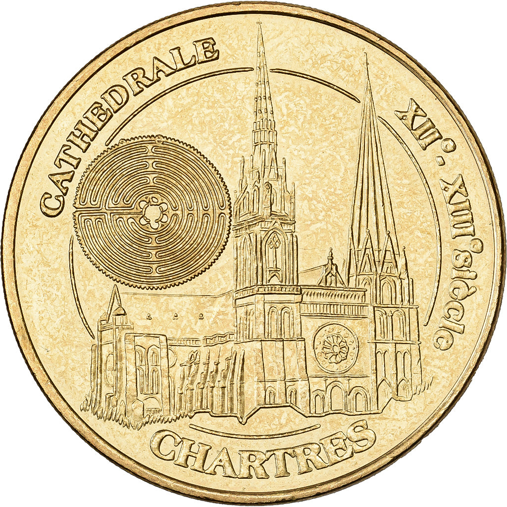 Frankreich, betaalpenning, La Cathédrale de Chartres, 2011, Copper-nickel