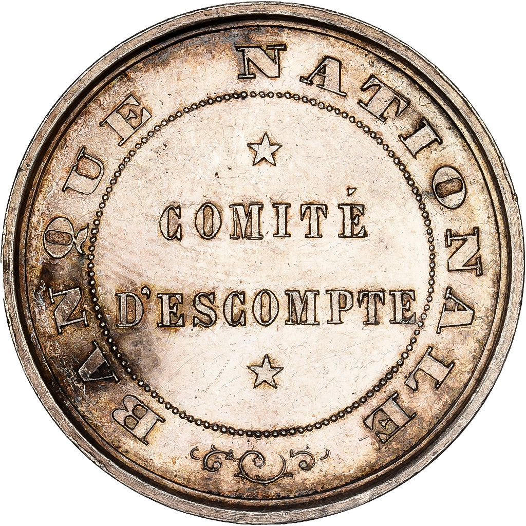 Belgium, Token, Léopold II, Banque Nationale, Comité d'Escompte, Silver