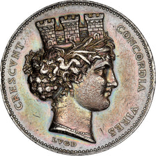 Francia, zeton, Lyon, Fabrique Lyonnaise, Chambre Syndicale, 1868, Plata