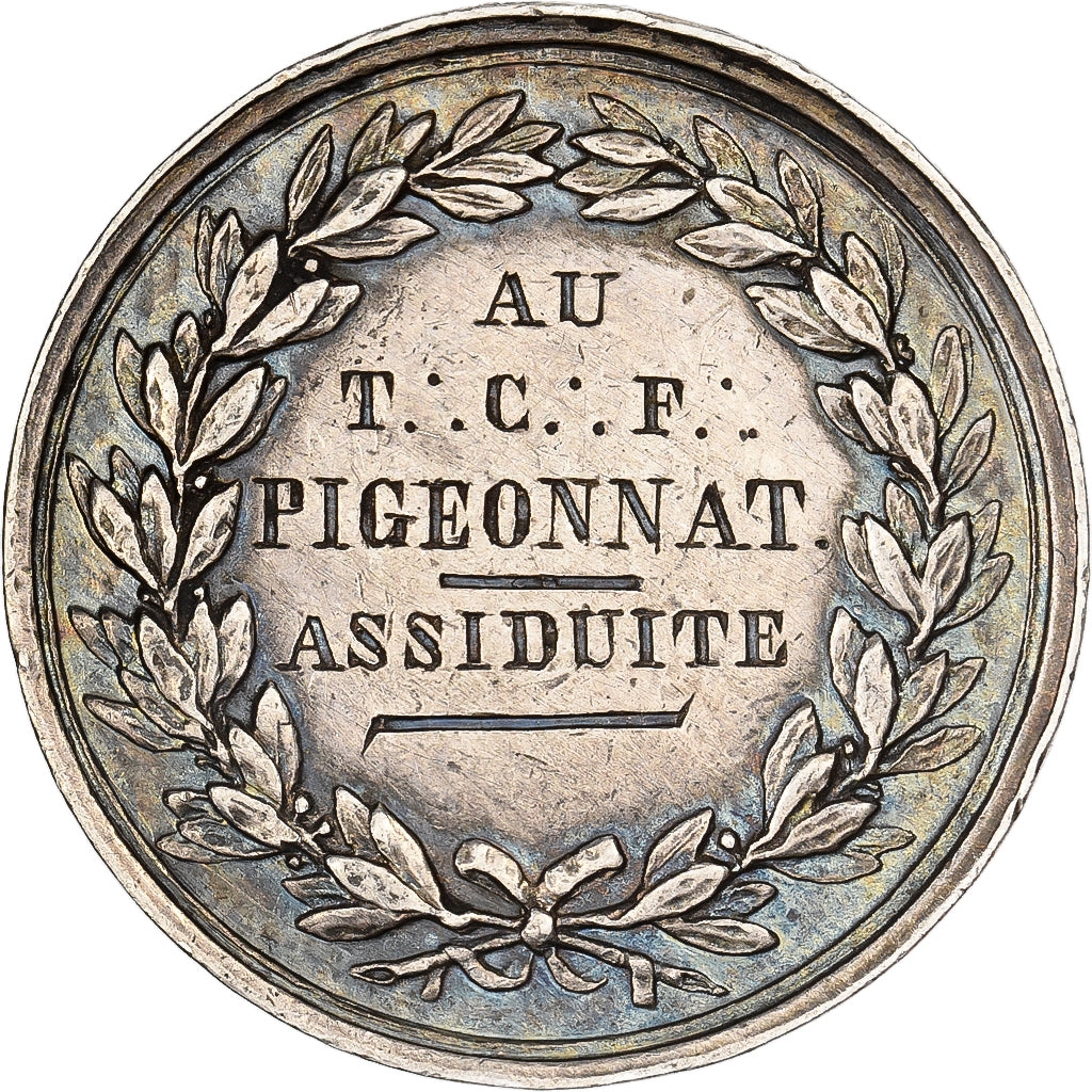 France, Token, Au Très Cher Frère Pigeonnat, 1855, Silver, AU(50-53)