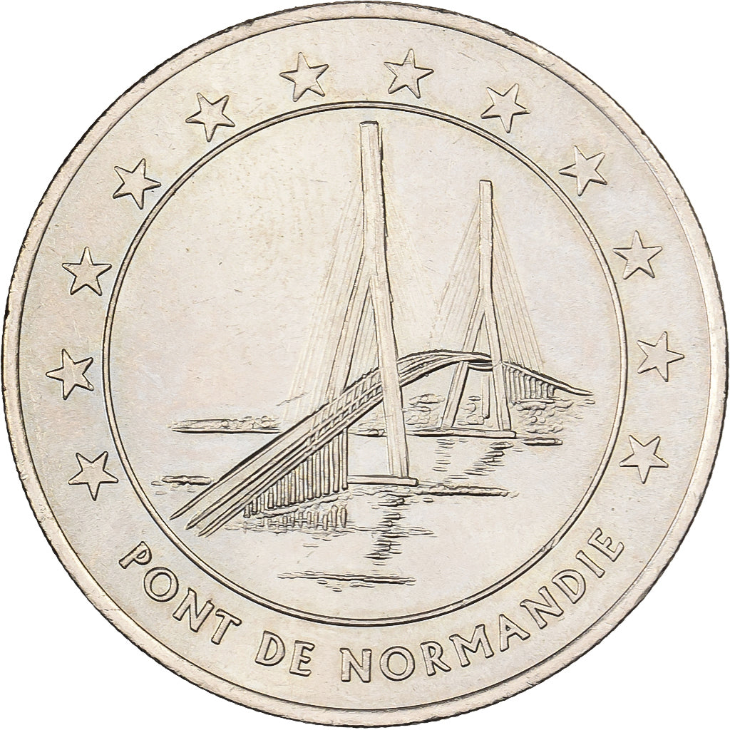 France, 3 Euro du Havre, 1996, Copper-nickel, AU(55-58)