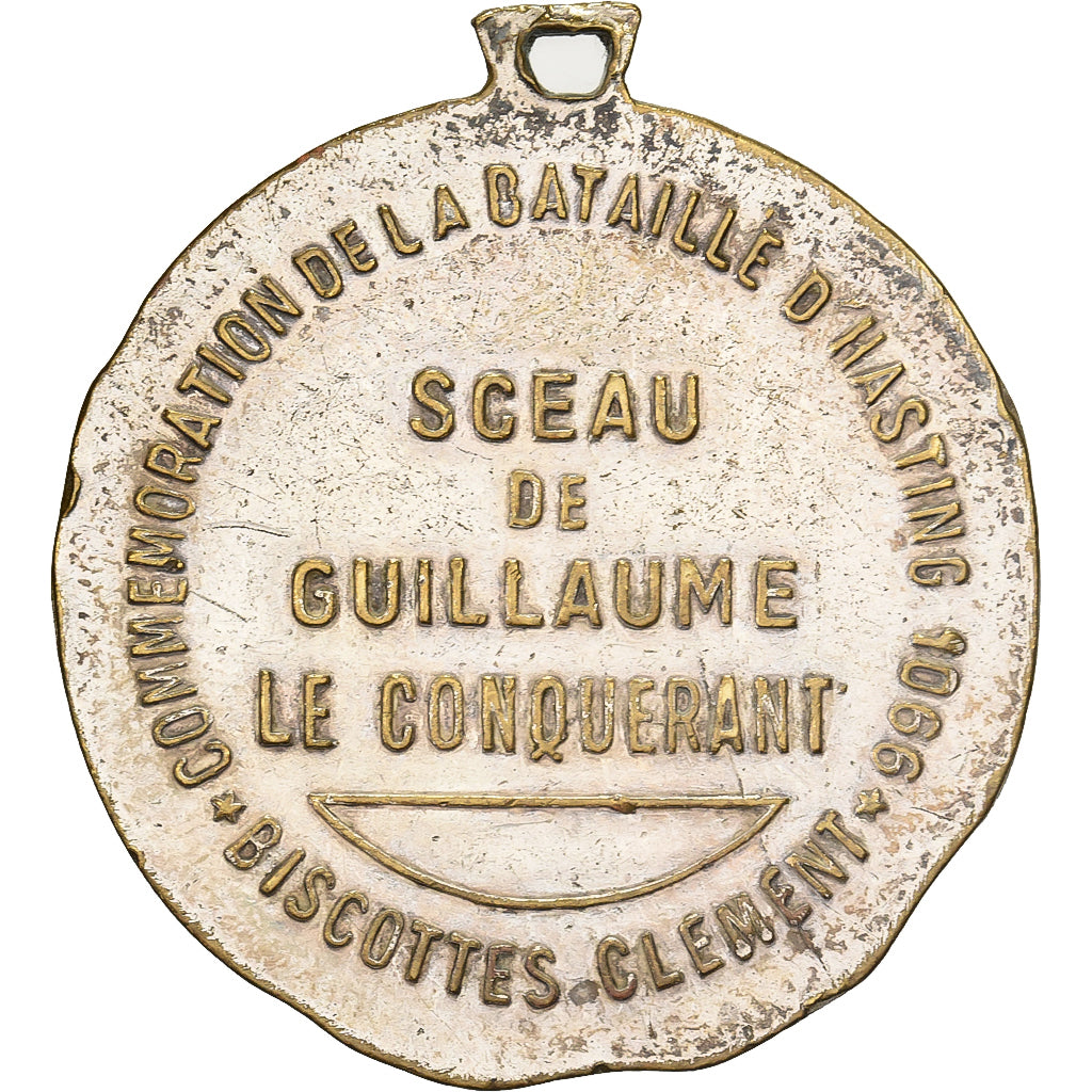 France, Medal, Biscottes Clément, Guillaume Le Conquérant, Brass, EF(40-45)