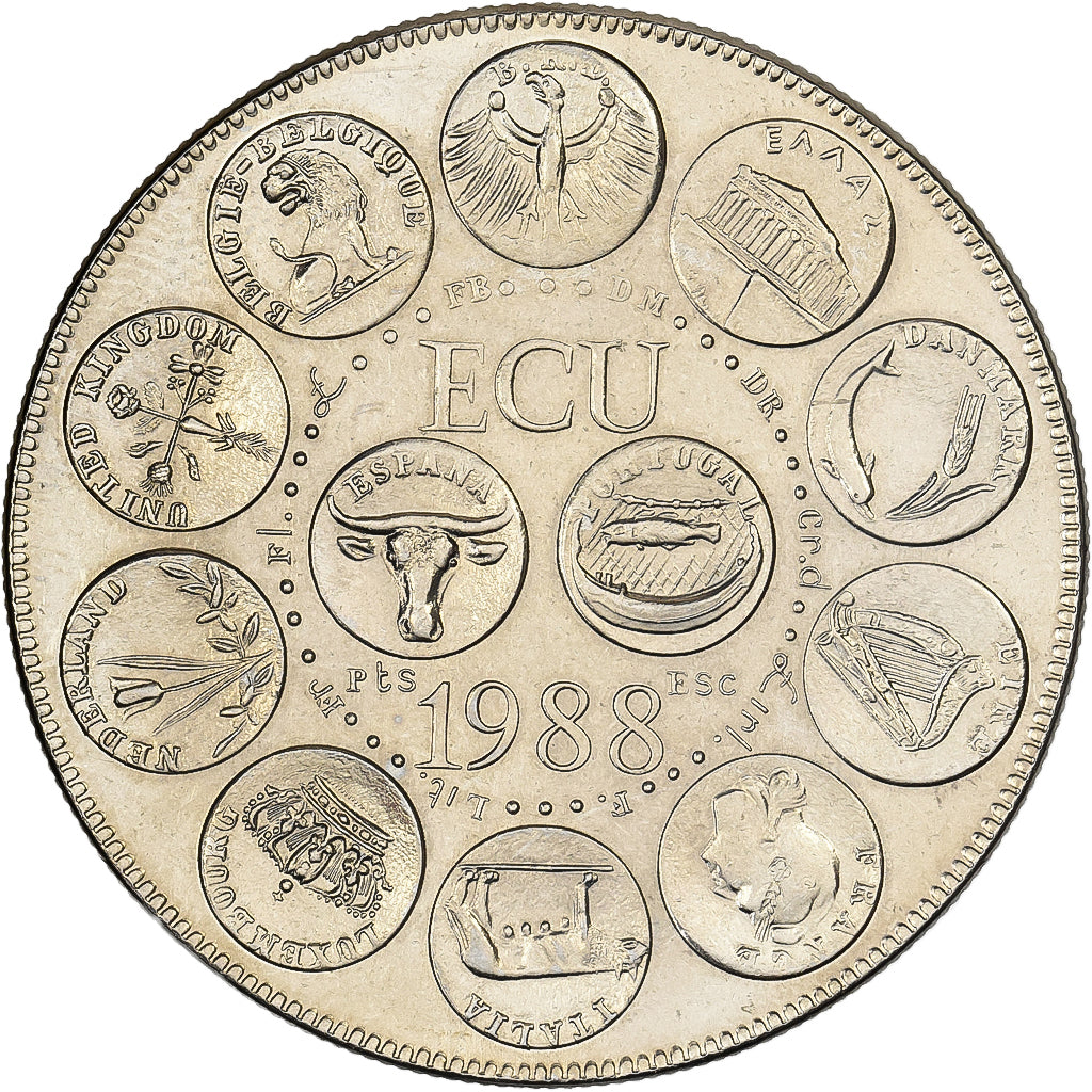 France, Medal, Ecu Europa, Marianne, 1988, Copper-nickel, MS(63)