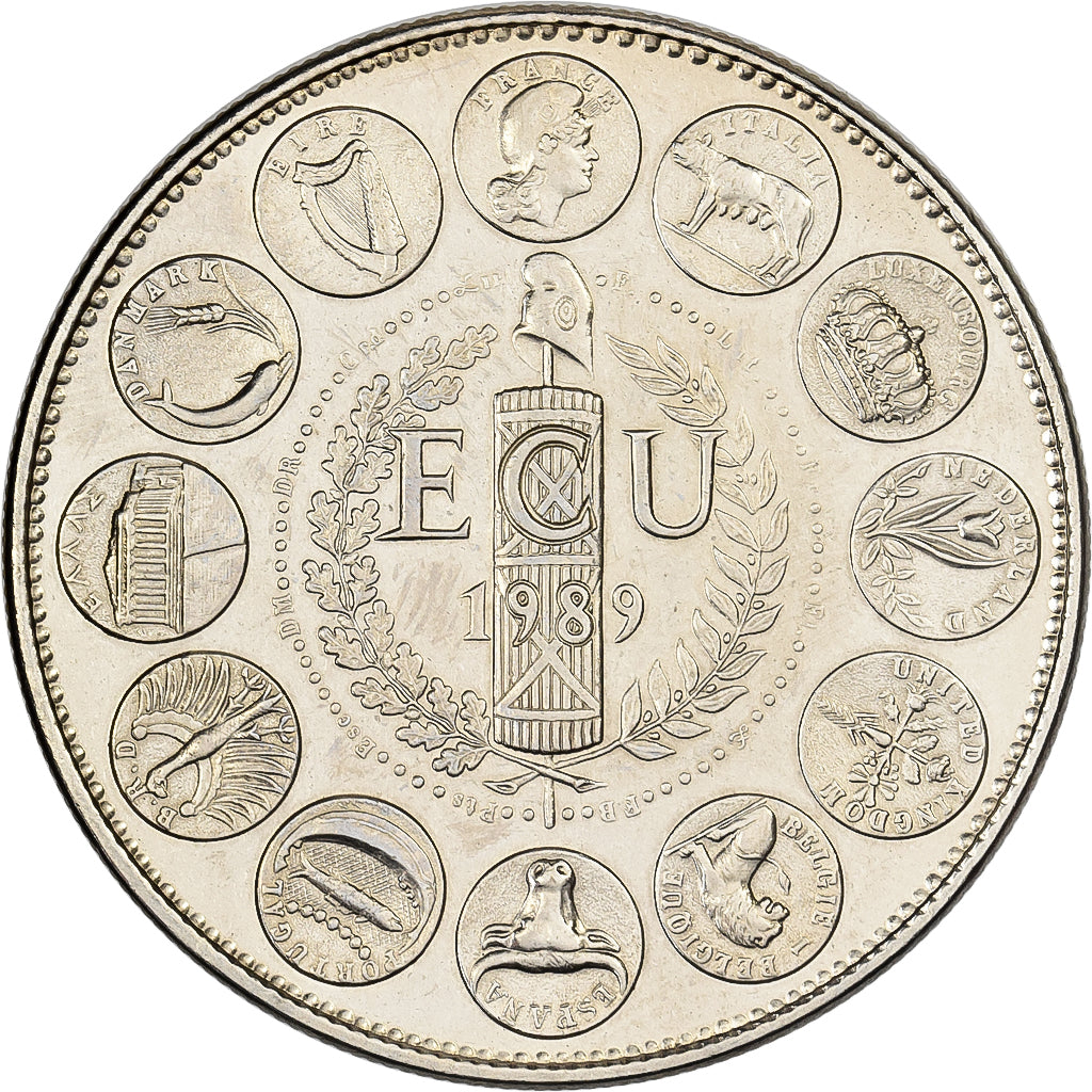 France, Medal, Ecu Europa, Marianne, 1989, Copper-nickel, MS(63)