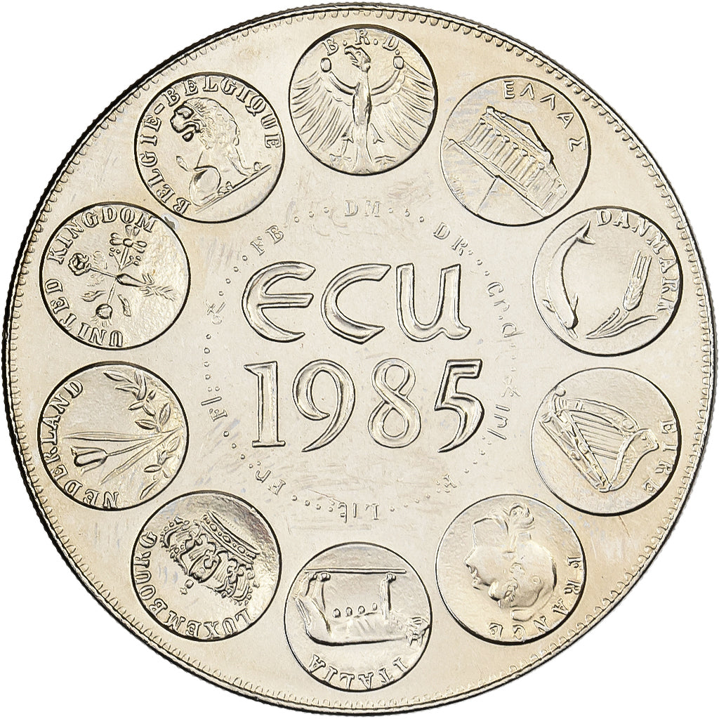 Frankreich, Medaille, Ecu Europa, Marianne, 1985, Kupfer-Nickel, UNZ