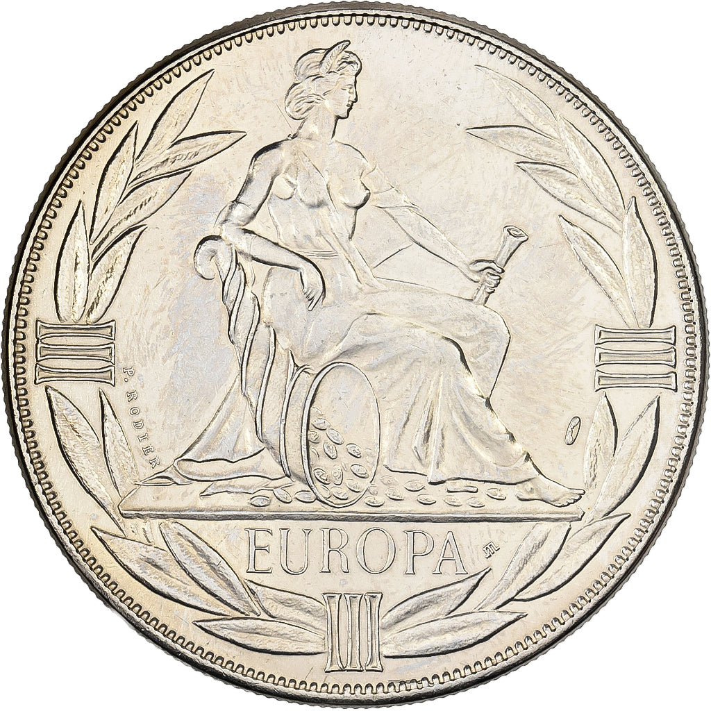 Francia, medalla, Ecu Europa, Europe Assise, 1981, Cobre - níquel, SC