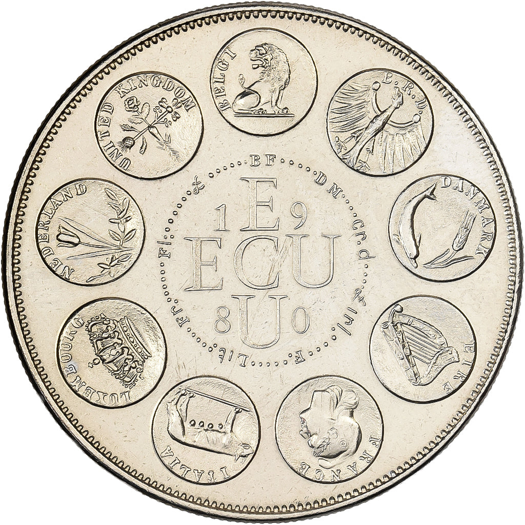 France, Medal, Ecu Europa, Europe Assise, 1980, Copper-nickel, MS(63)