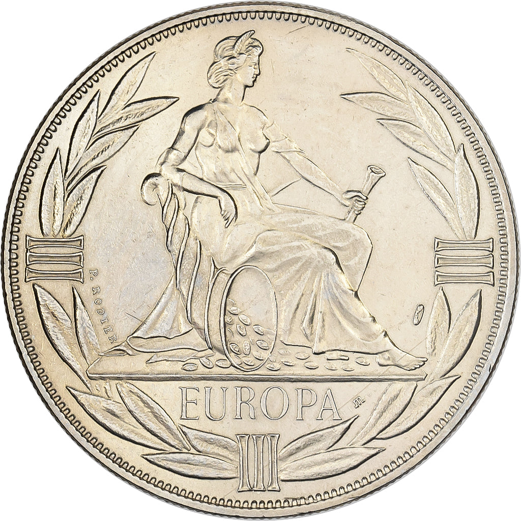 France, Medal, Ecu Europa, Europe Assise, 1980, Copper-nickel, MS(63)