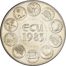Frankrijk, Medaille, Ecu Europa, Europe Assise, 1983, Cupro-nikkel, UNC-