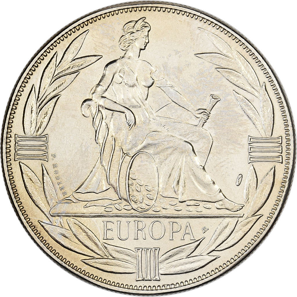 Francia, medaglia, Ecu Europa, Europe Assise, 1984, Rame-nichel, SPL