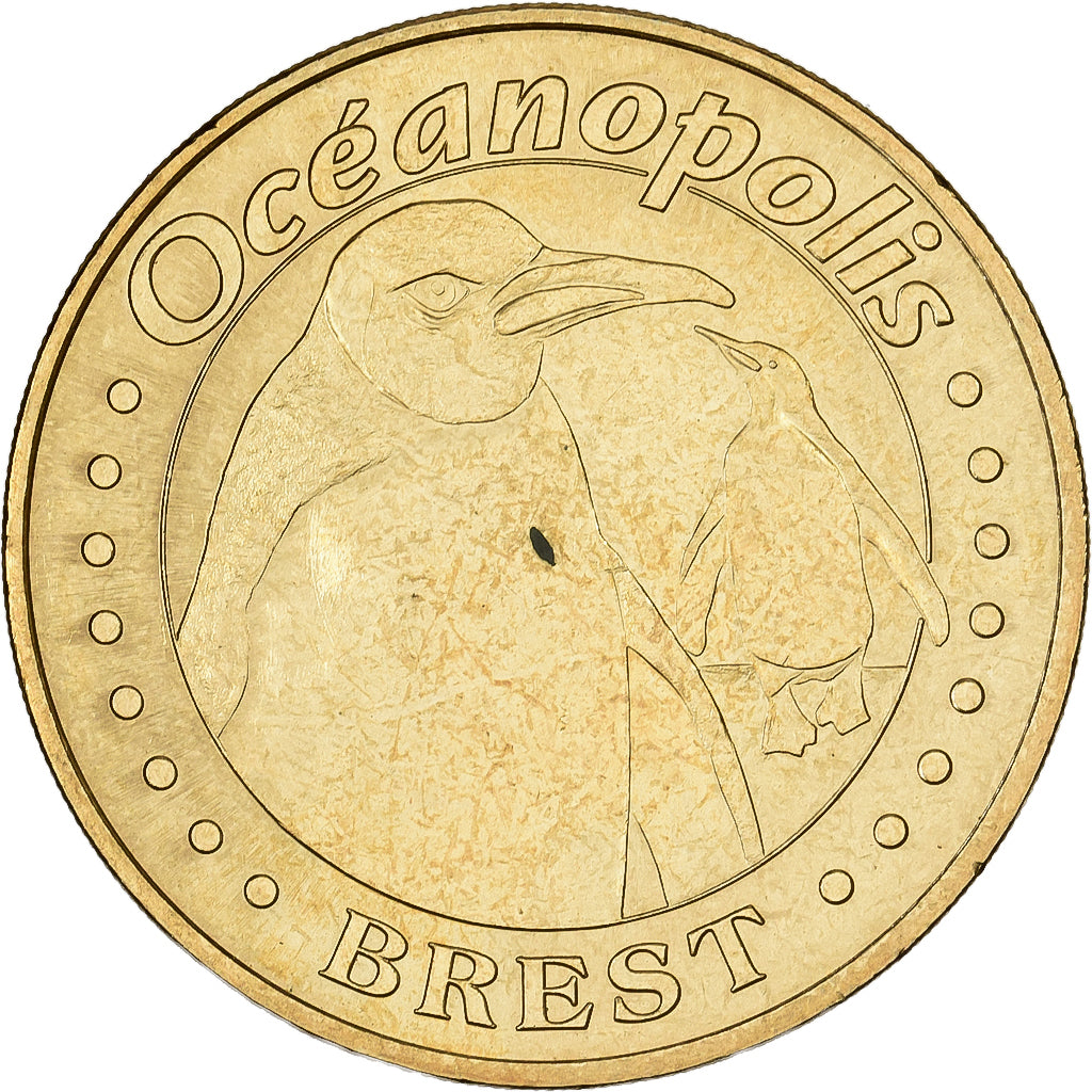 Frankreich, betaalpenning, Brest - Océanopolis n°2, 2007, Copper-nickel