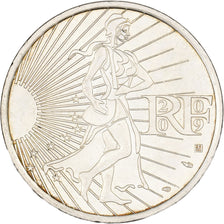 Frankrijk, 10 Euro, Semeuse, 2009, Pessac, Zilver, ZF+, Gadoury:4., KM:1580