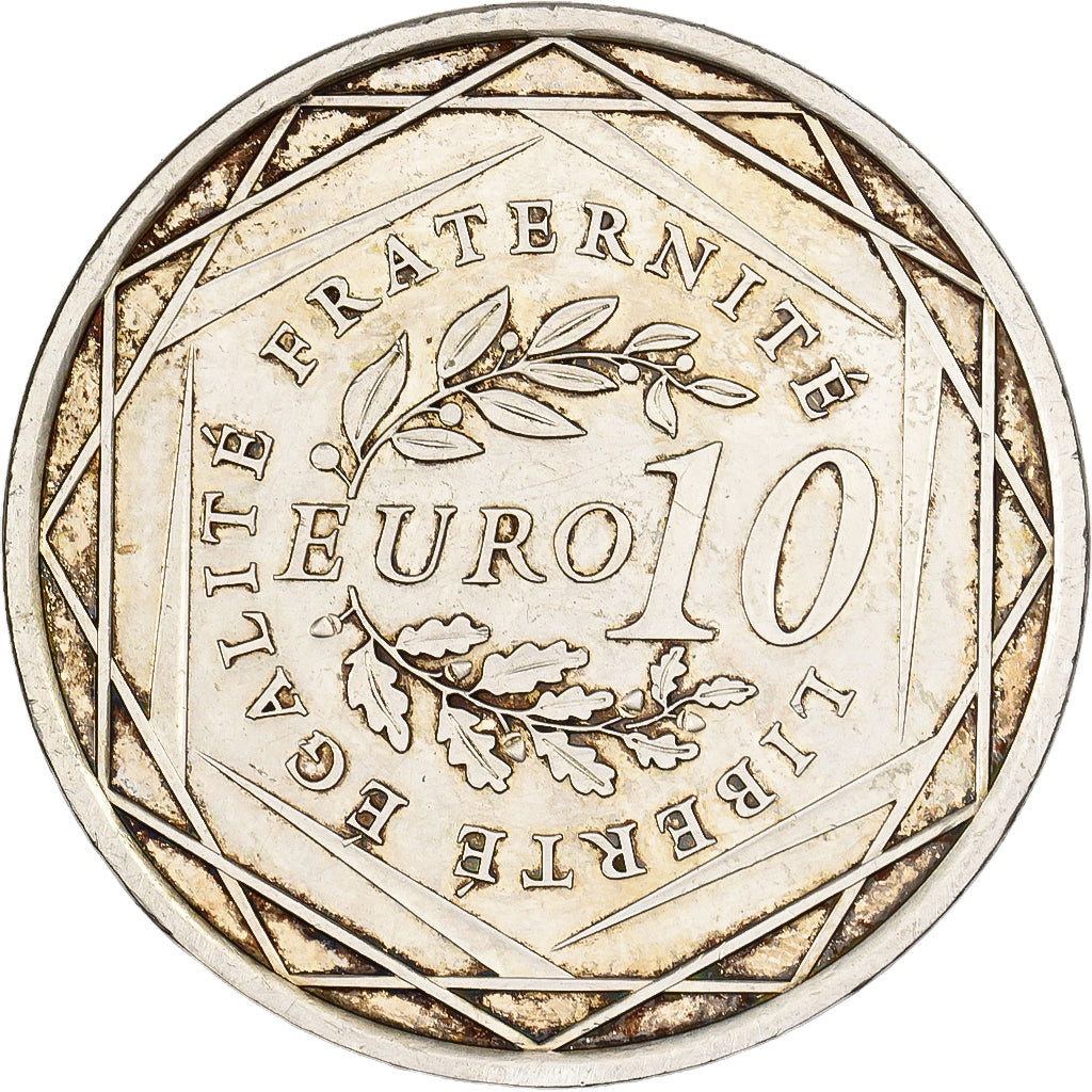 Frankrijk, 10 Euro, Semeuse, 2009, Pessac, Zilver, ZF+, Gadoury:4., KM:1580