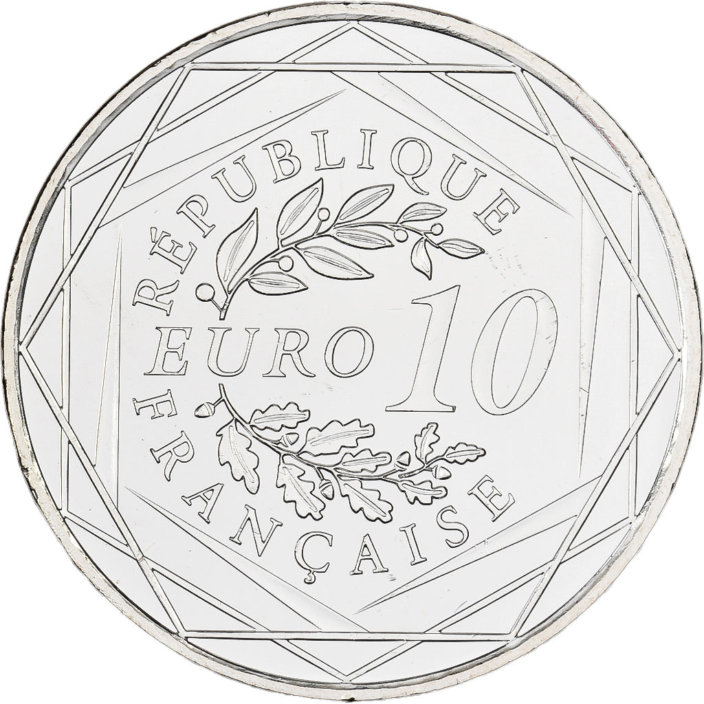 France, 10 Euro, Hercule, BU, 2012, MDP, Silver, MS(65-70)