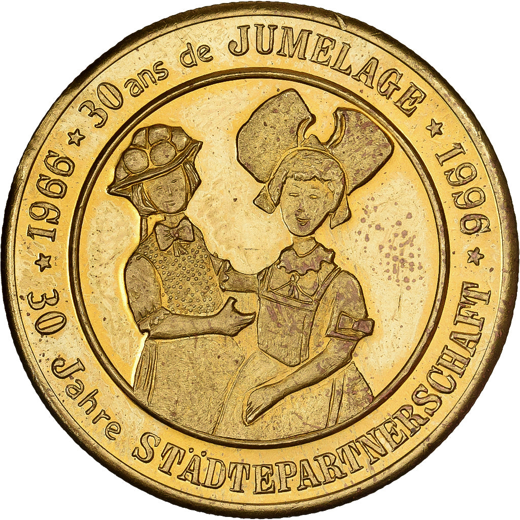 Francia, ficha, 3 Euro de Sélestat, 1996, Rame-nichel-alluminio, BB