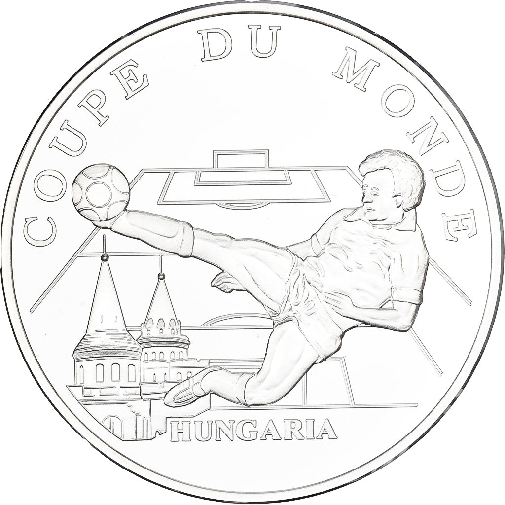 France, Medal, France 98, Coupe du Monde de Football, 1998, Silver, MS(64)