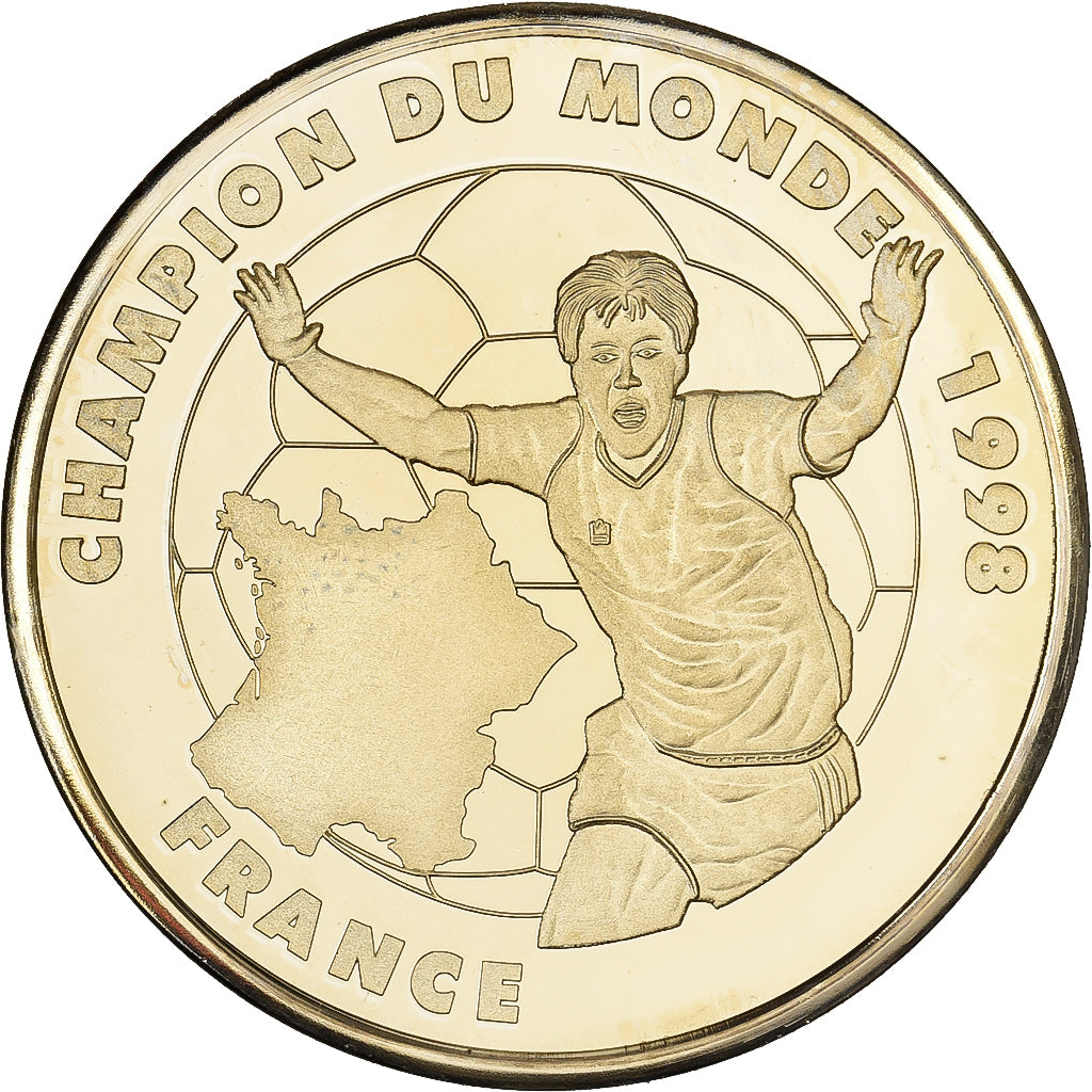 Francia, medaglia, France 98, Coupe du Monde de Football, 1998, Rame placcato