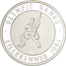 France, Jeton, Jeux Olympiques d'Hiver de Lillehammer, 1994, Argent, FDC, BE.